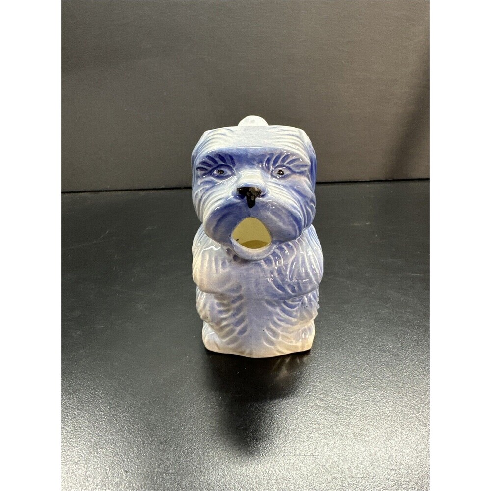 Vintage Made In Japan Blue Dog Pitcher
